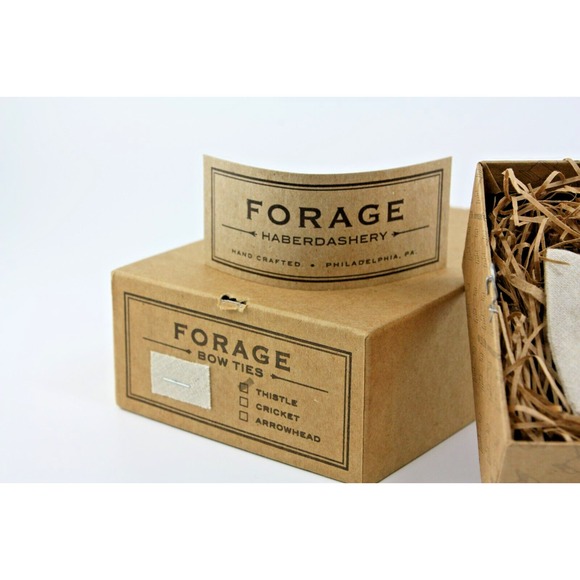 Forage Haberdashery Bow Tie - Beige/Sand color - fits‎ neck sizes 14-18 - Picture 3 of 5